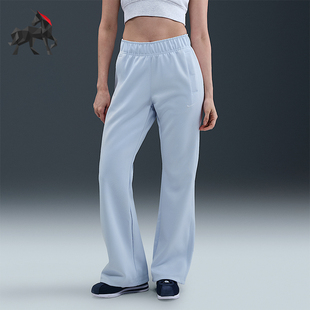 Nike/耐克正品2025秋季款女士运动松紧腰针织直筒长裤HJ1017-423