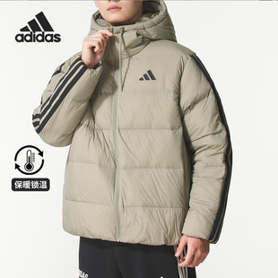 连帽保暖羽绒服KH3989 Adidas ESS J男士 阿迪达斯正品