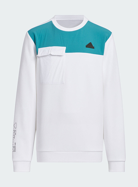 Adidas/阿迪达斯正品JK CE KN CREW大童拼接休闲卫衣JC6909