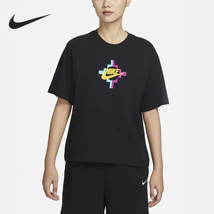 新款 宽松女子运动短袖 耐克官方正品 T恤FB8210 010 2023夏季 Nike