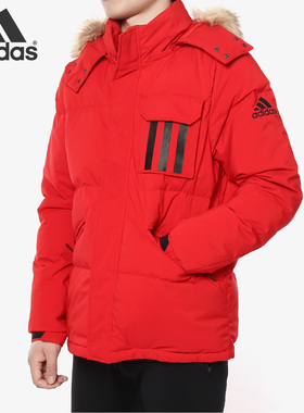 Adidas/阿迪达斯正品 DOWN PUFFA 3STR 男子户外运动羽绒服DT7916