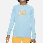 耐克正品 Swim 大童男孩防晒透气干爽长袖 Nike 上衣FZ6551 407