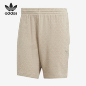 Adidas IJ7460 男子休闲透气五分短裤 阿迪达斯正品 三叶草新款