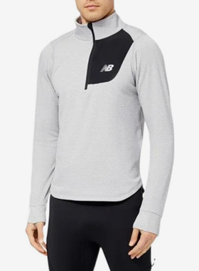 New Balance/NB正品2025新款男子户外休闲立领长袖T恤MT23252-AG