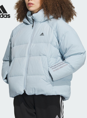 Adidas/阿迪达斯正品新款女子防风保暖连帽运动羽绒服IL8937