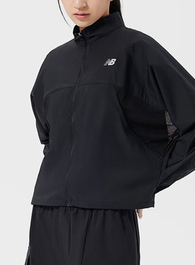 New Balance/NB正品新款女士训练宽松拉链夹克外套5AD24532-BK