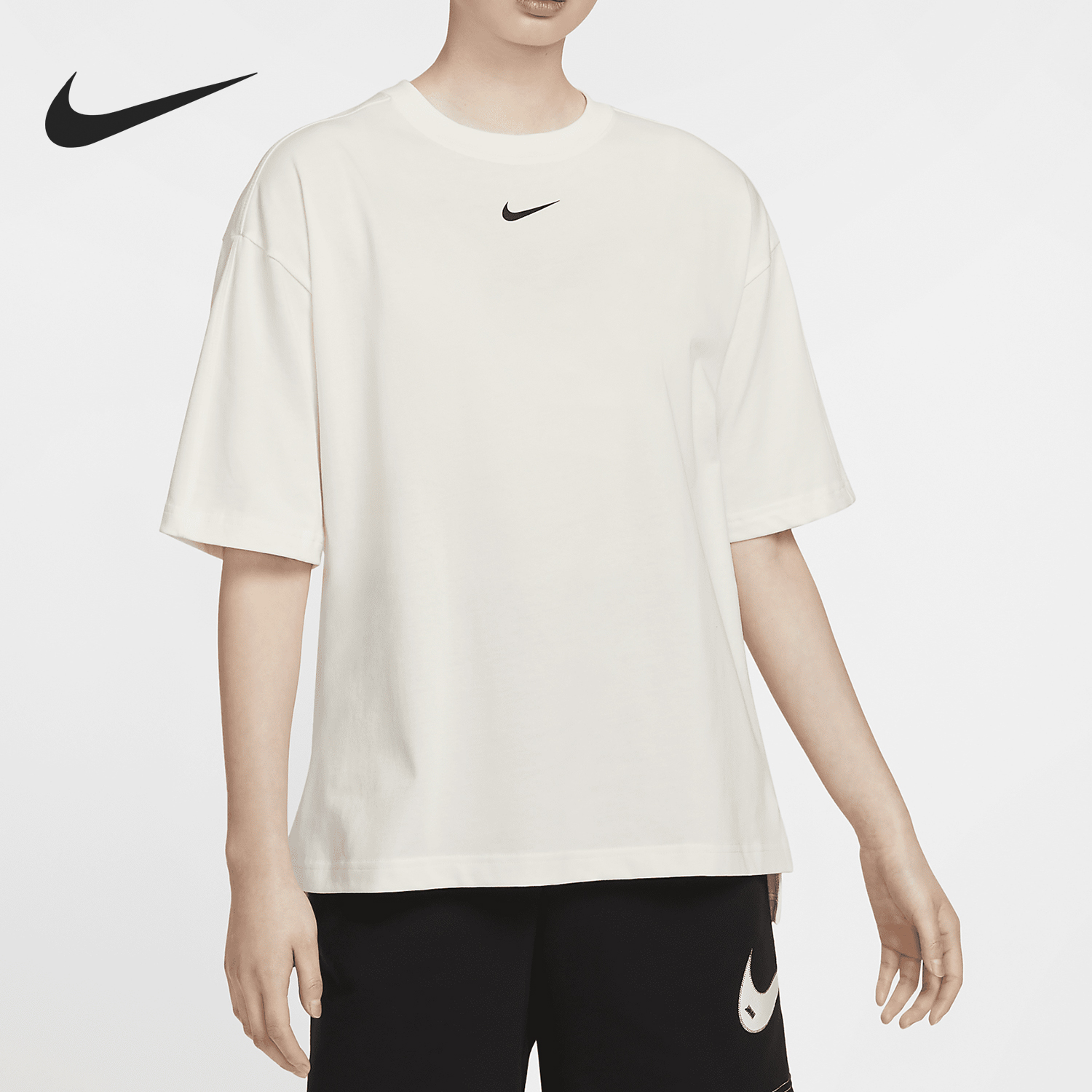 Nike/耐克官方正品新款Sportswear女士宽松柔软短袖T恤HJ3947-133