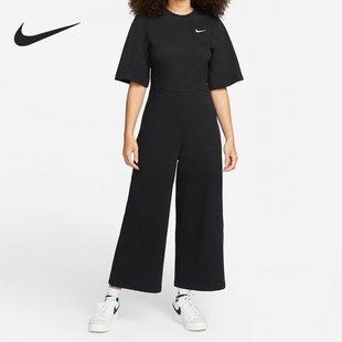 Nike/耐克正品女子阔腿运动连体衣短袖运动套装DM6733-010
