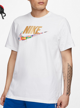 Nike/耐克正品夏季 新款男士圆领透气印花休闲短袖T恤CT6550-100