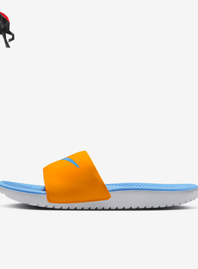 Nike/耐克正品2025儿童运动休闲简约一字沙滩拖鞋FJ8812-801