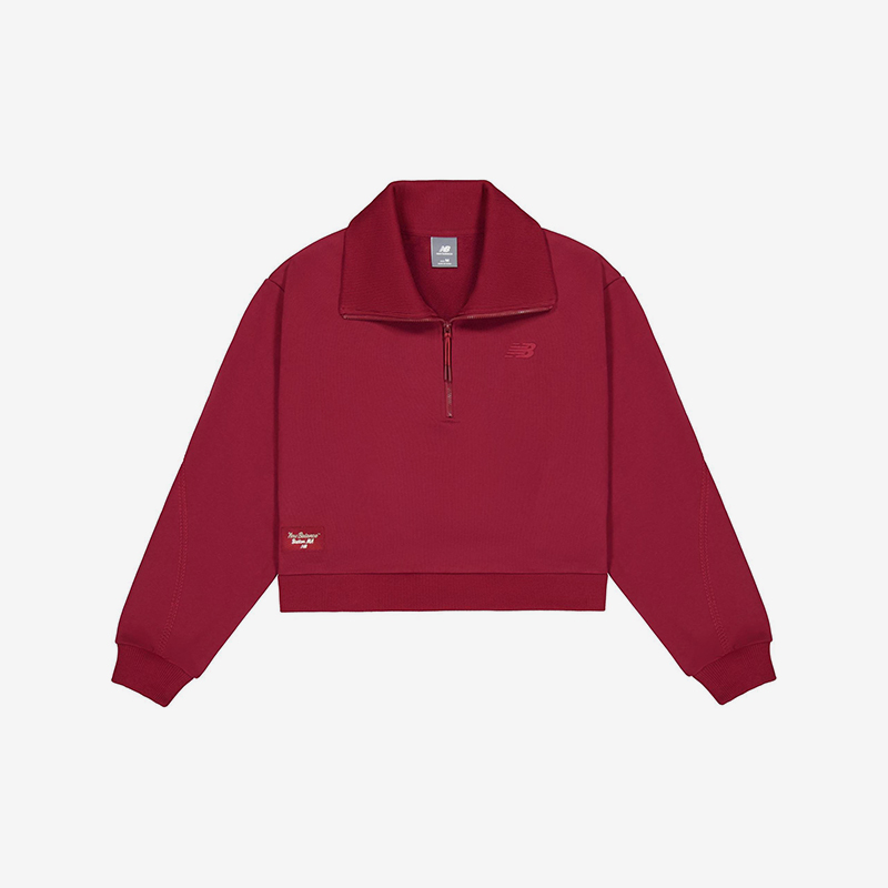 New Balance/NB正品2025新款女子运动休闲卫衣套头衫AWT51394-MCR