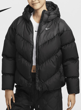 Nike/耐克正品Storm-FIT女士保暖连帽宽松羽绒服HF7871-010