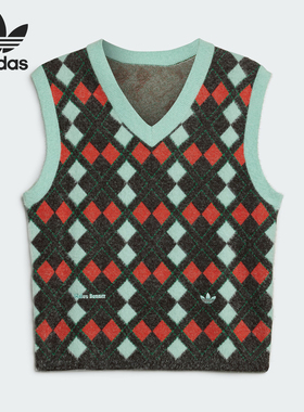 Adidas/阿迪达斯正品三叶草男士针织休闲运动马甲背心IB3259