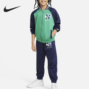 Nike/耐克正品春季新款小童加绒外套束脚长裤套装HF2094-410