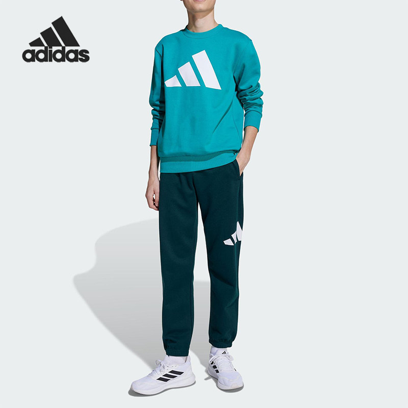 Adidas/阿迪达斯正品J BL FL JOG 240大童运动复古长袖套装JV9938