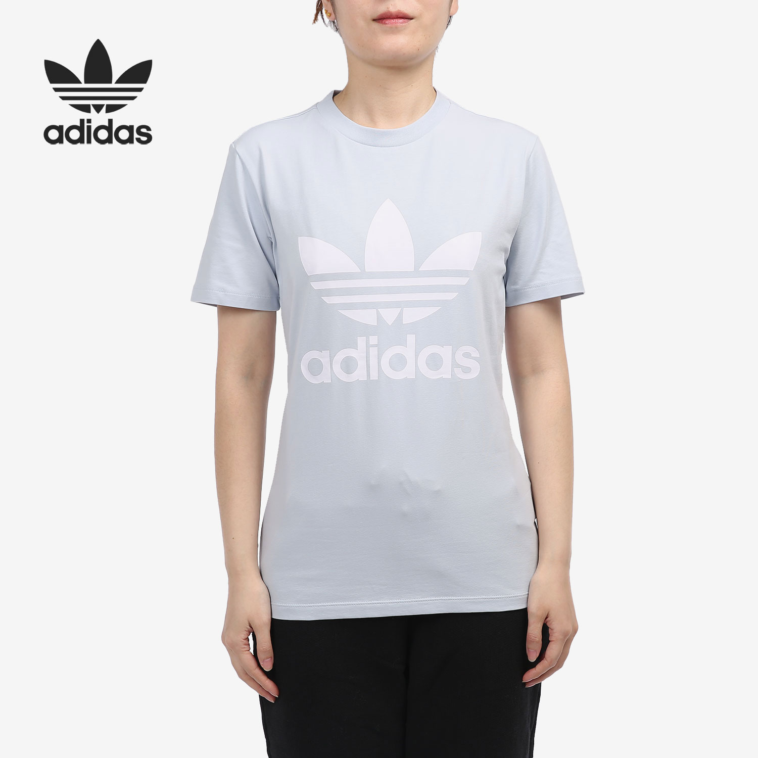 三叶草运动休闲短袖t恤