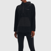 1367057 女子半拉链运动连帽卫衣套头衫 2025新款 001 安德玛正品