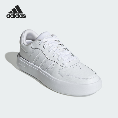 Adidas/阿迪达斯正品LITECOURT男女低帮运动耐磨简约板鞋JI2166