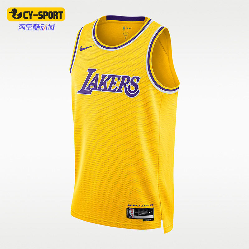 Nike/耐克正品NBASwingman新款男黄紫色经典篮球背心DN2140-728
