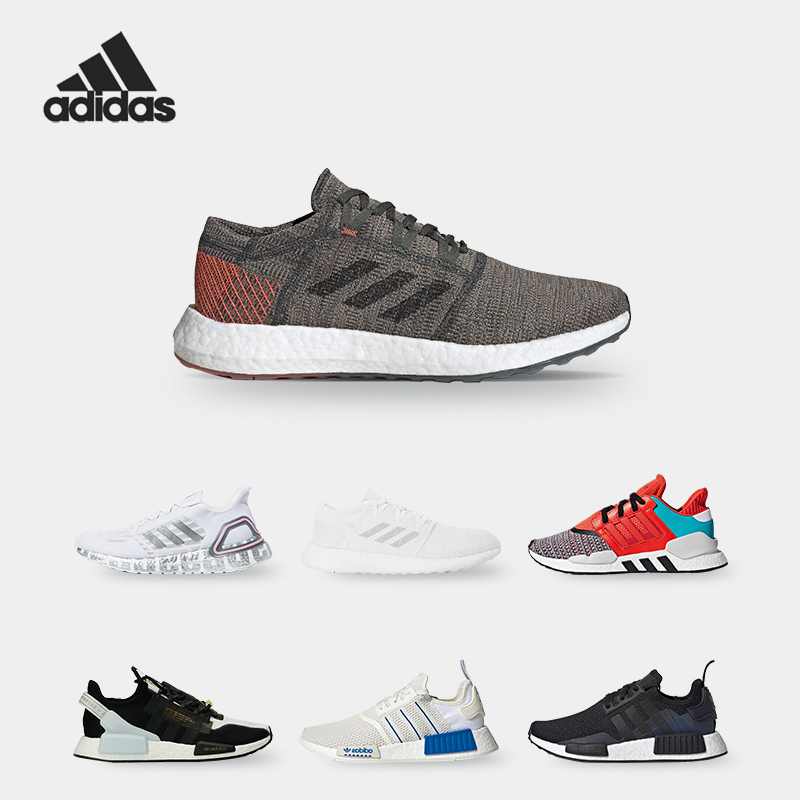 阿迪达斯正品三叶草.男女跑步鞋