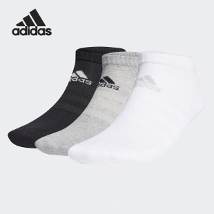 GC7304 Adidas GC7303 三双装 GC7305 阿迪达斯男女短筒运动袜