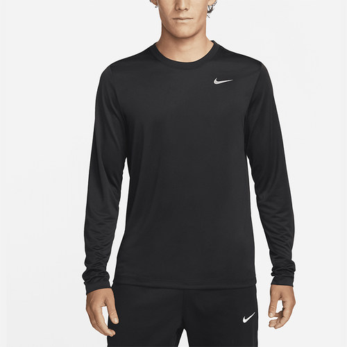 Nike/耐克正品Dri-FIT男士透气圆领健身简约长袖T恤DX0994-010