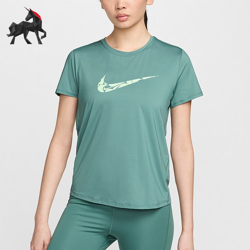 Nike/耐克正品One Swoosh女士运动圆领训练弹力短袖T恤FN2619-361