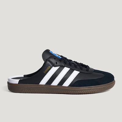Adidas/阿迪达斯正品三叶草SAMBAOGMULE新款经典黑白色拖鞋LB3815