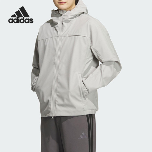 Adidas/阿迪达斯正品SL WARM JKT男士连帽运动休闲抓绒外套KG5179