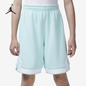 Nike 382 HQ8147 耐克正品 JORDAN大童运动简约透气网眼短裤