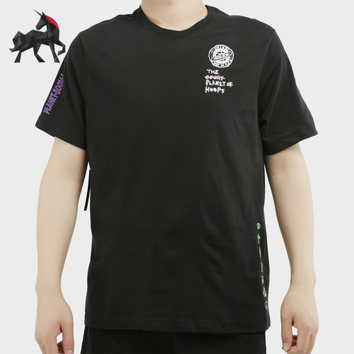 Nike/耐克正品Summer Hoops男士篮球经典印花短袖T恤CW4817-010
