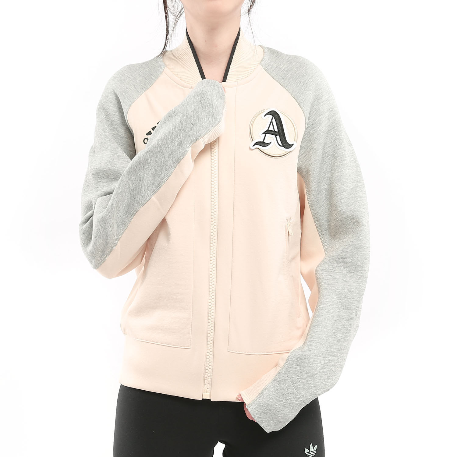 Adidas正品拼色运动透气休闲外套