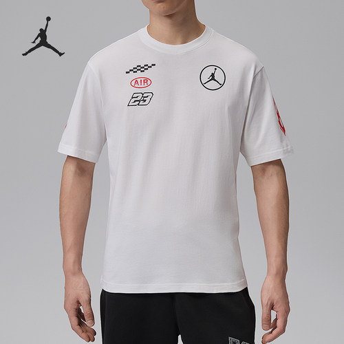 Nike/耐克正品JORDAN男士亲肤简约透气运动休闲短袖T恤IR7001-100