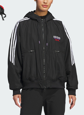 Adidas/阿迪达斯正品JAY3LLE联名女士运动宽松连帽棉服IS5638