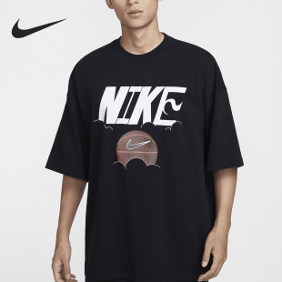 款 夏季 男士 图案宽松圆领透气短袖 010 Nike FZ8088 耐克官方正品