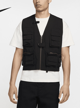 Nike/耐克正品男士舒适耐用经典运动休闲多口袋背心FN3214-010