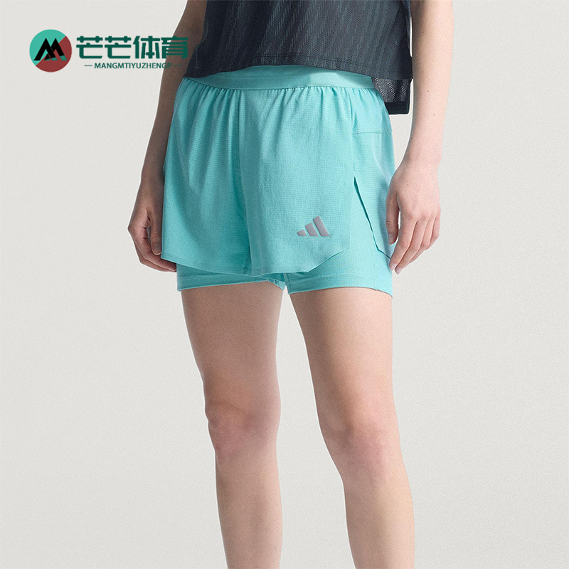 Adidas/阿迪达斯正品CLIMACOOL女士训练运动跑步透气短裤KE2281