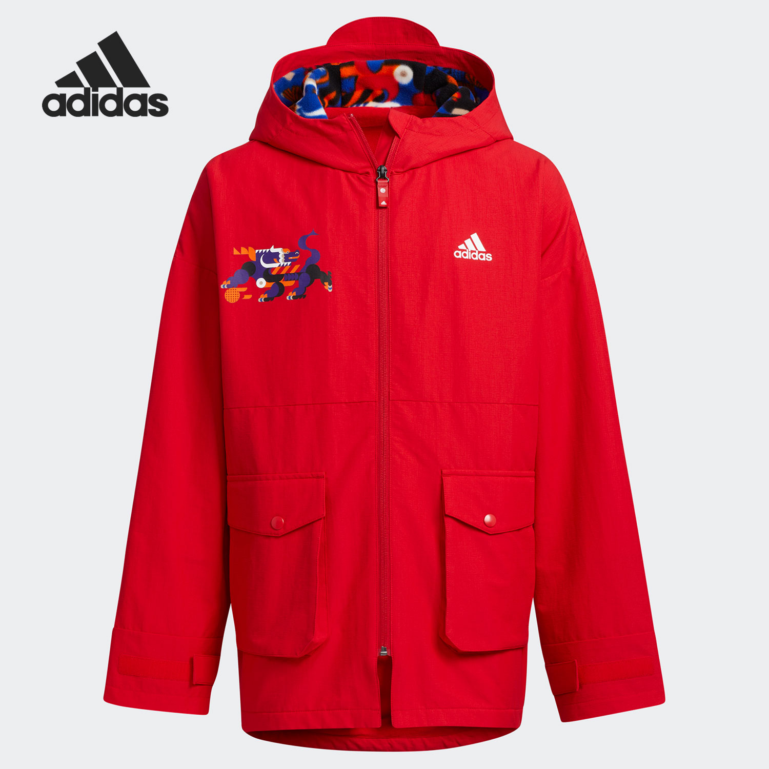 阿迪达斯大童休闲夹克外套