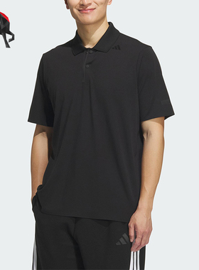 Adidas/阿迪达斯正品2025夏季款男士宽松翻领运动POLO衫KC5828