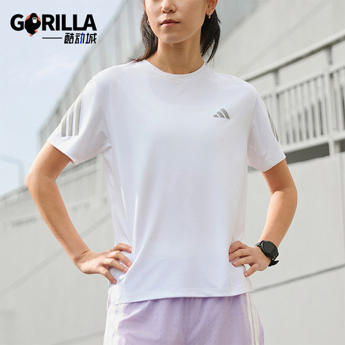 Adidas/阿迪达斯正品2026年新款女士轻便经典休闲短袖T恤JZ5115