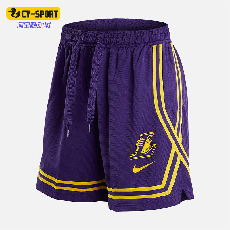 Nike/耐克正品洛杉矶湖人队女子篮球运动透气耐磨短裤 DR2369-504
