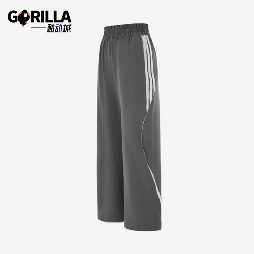 Adidas/阿迪达斯正品春秋女士休闲宽松经典直筒透气长裤KF0653