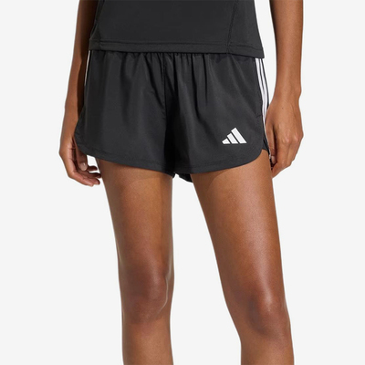 Adidas/阿迪达斯正品Pacer新款女黑色轻盈速干经典纯色短裤KD9742