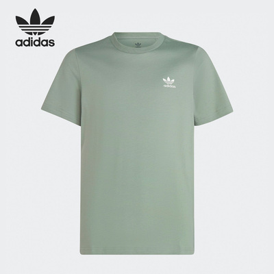 Adidas/阿迪达斯正品三叶草新款大童透气简约圆领短袖IC3137
