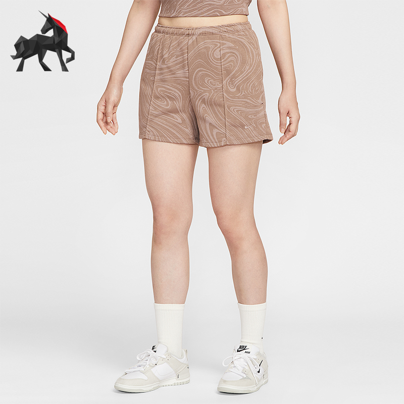 Nike/耐克正品Sportswear女士休闲针织运动透气短裤HV2392-214