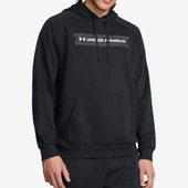 字母抓绒连帽休闲运动卫衣1386595 Rival男士 001 安德玛正品