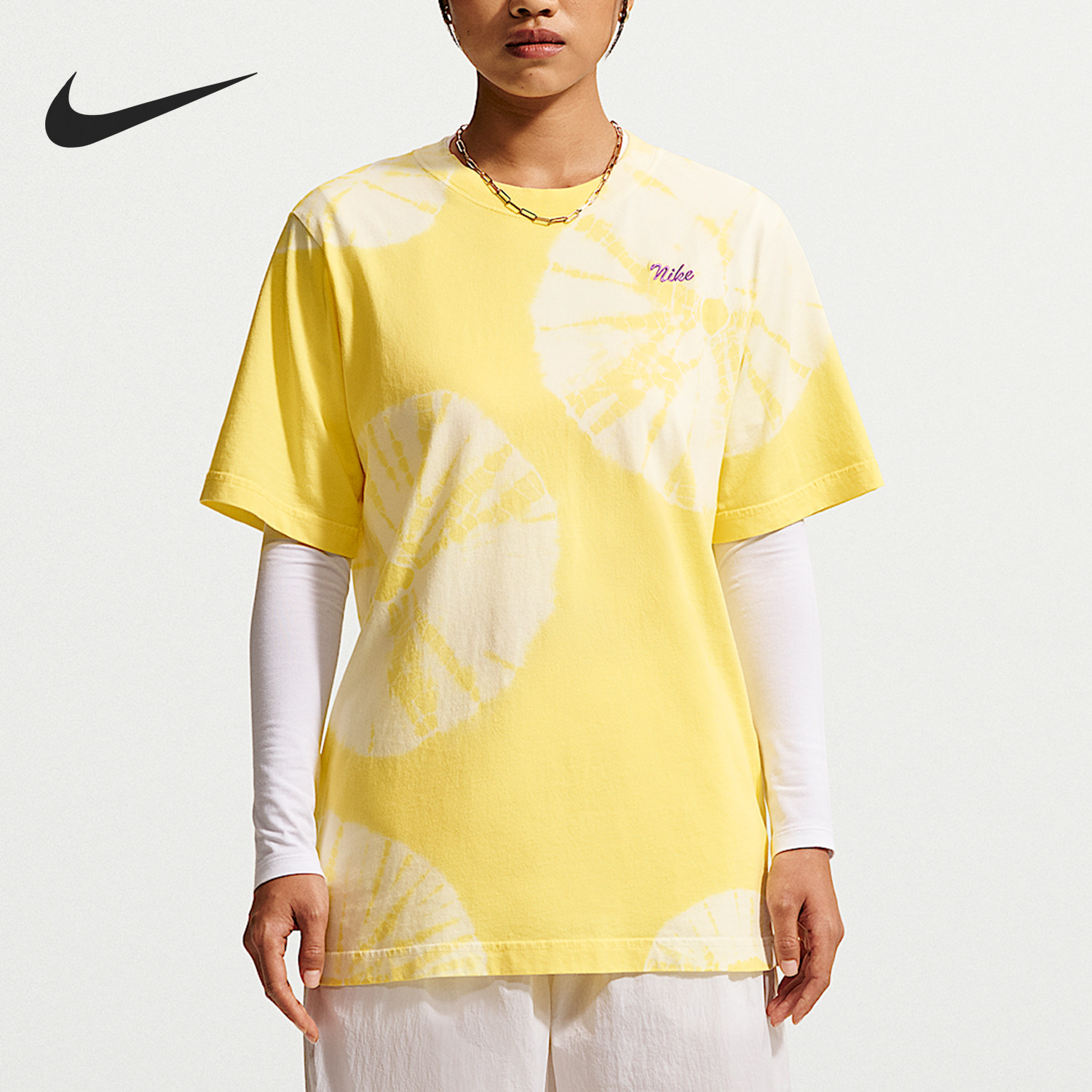 Nike/耐克官方正品2026年女士时尚舒适透气运动短袖T恤IW1212-722