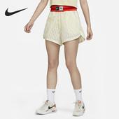 DV8292 Nike 女子高腰网眼织物户外运动短裤 夏季 113 耐克正品