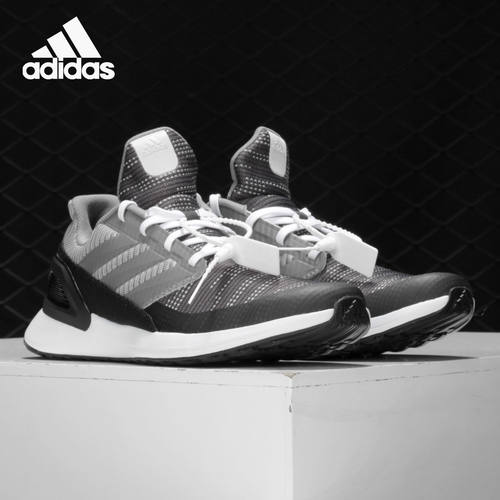 Adidas/阿迪达斯正品RapidaRun KNIT J夏季儿童透气运动鞋 G27305