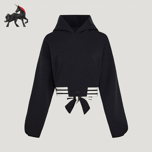 Adidas/阿迪达斯正品三叶草女士日常短款时尚休闲宽松卫衣KX4642